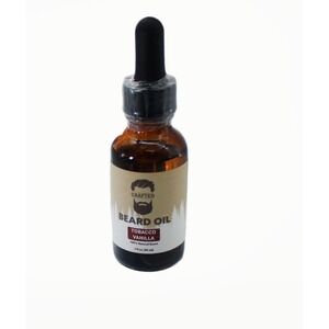 Crafted Beards Tobacco Vanilla Beard Oil 1oz Natural Scent Grooming Oil